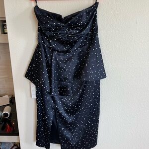 Bardot Sleeveless Polka Dot Dress